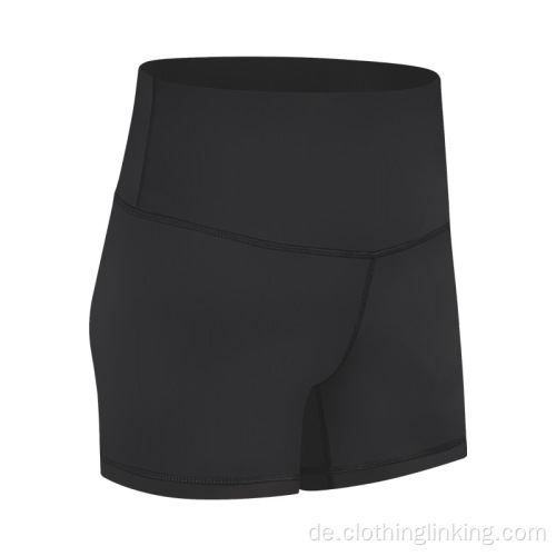 Frauen Yoga-Shorts mit hoher Taille